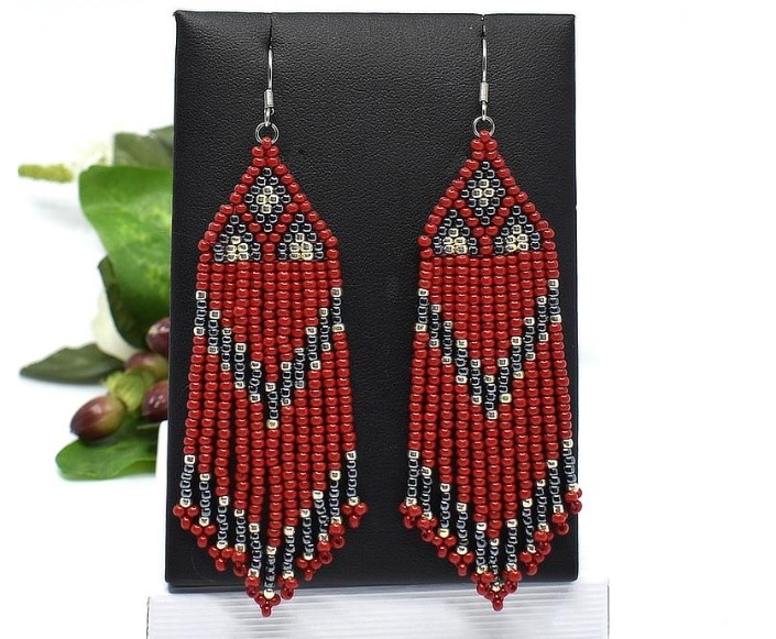 Náušnice z korálků