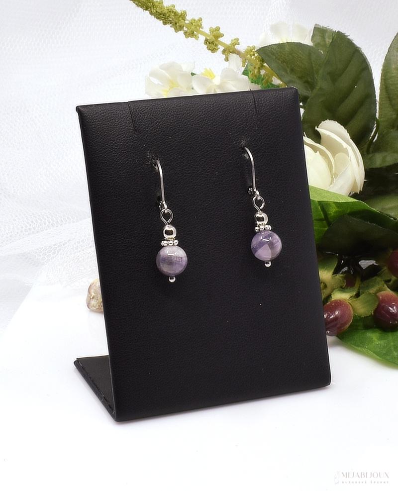 Náušnice z ametystu