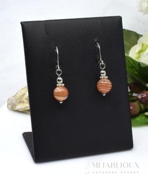 Náušnice z achátu