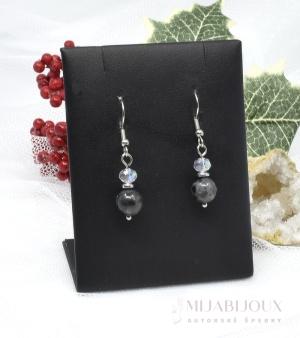 Náušnice z labradoritu