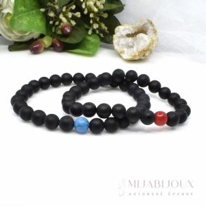 Partnerské náramky z onyxu