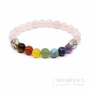 Čakrový náramek z minerálů XIV