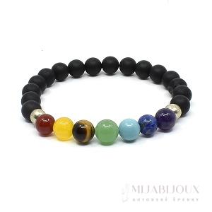 Čakrový náramek z minerálů VI