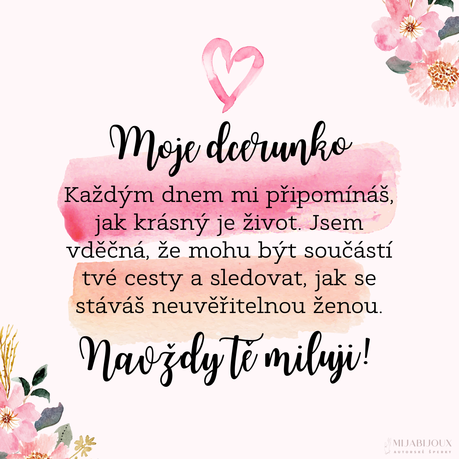 Pro dceru 1 - Krabička s věnováním