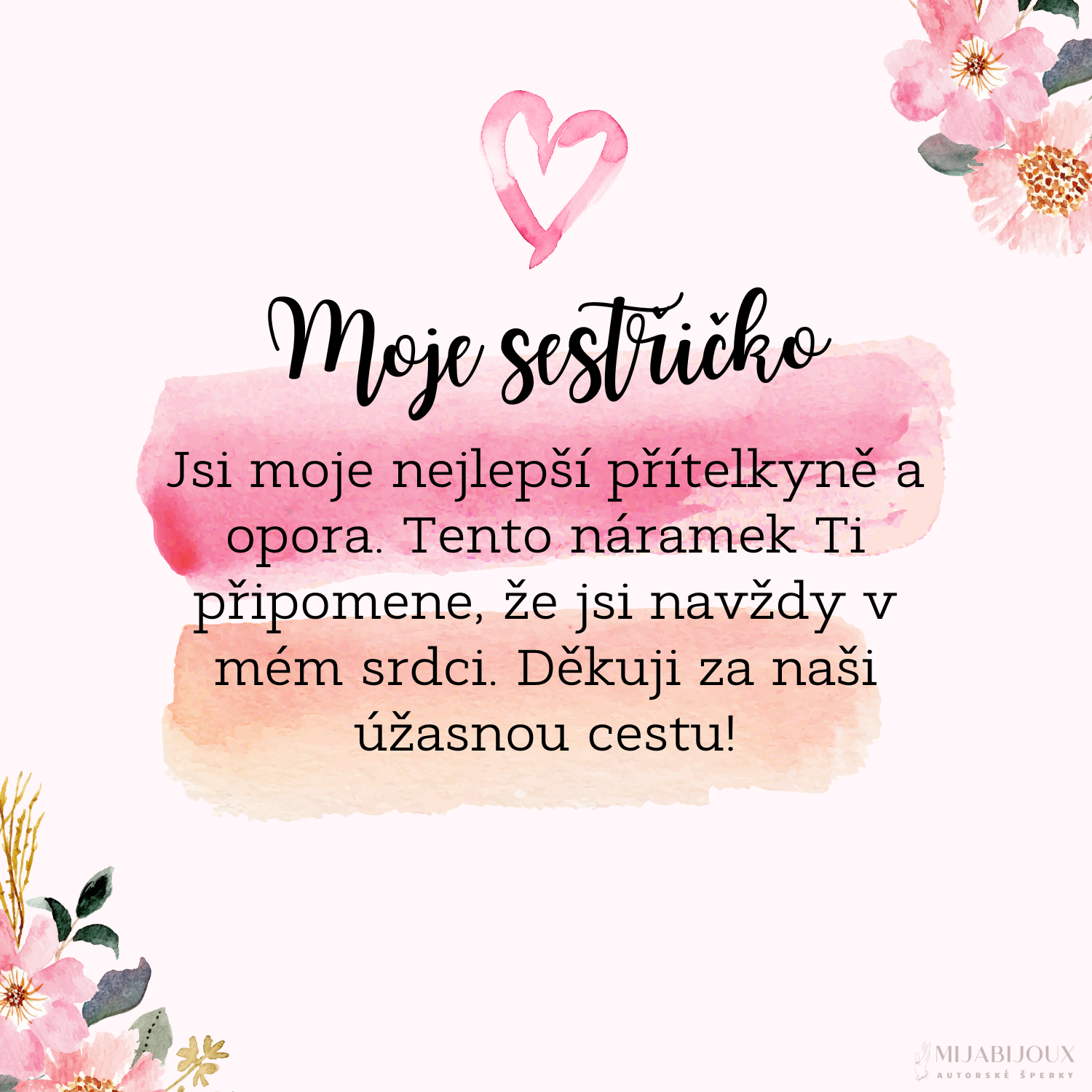 Pro sestru 1 - Krabička s věnováním