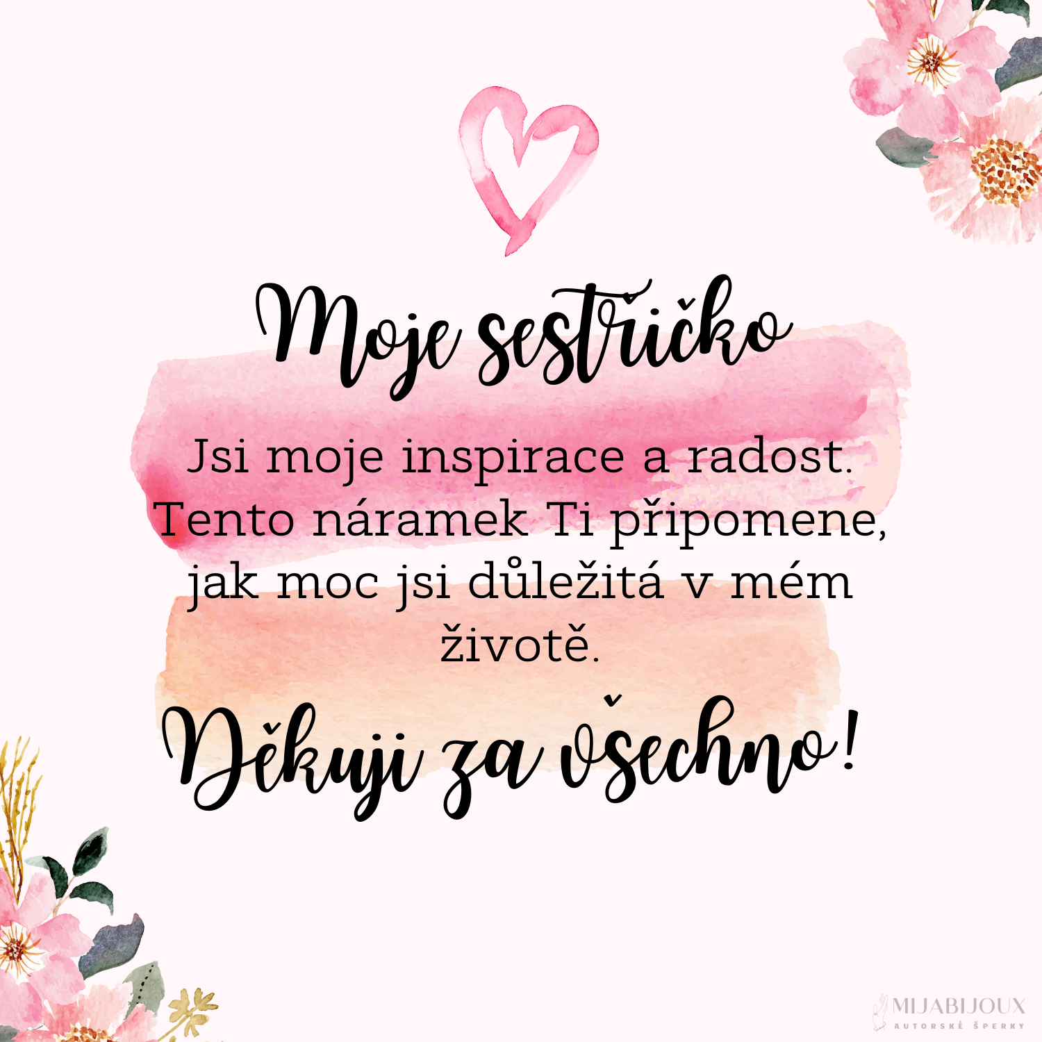 Pro sestru 2 - Krabička s věnováním