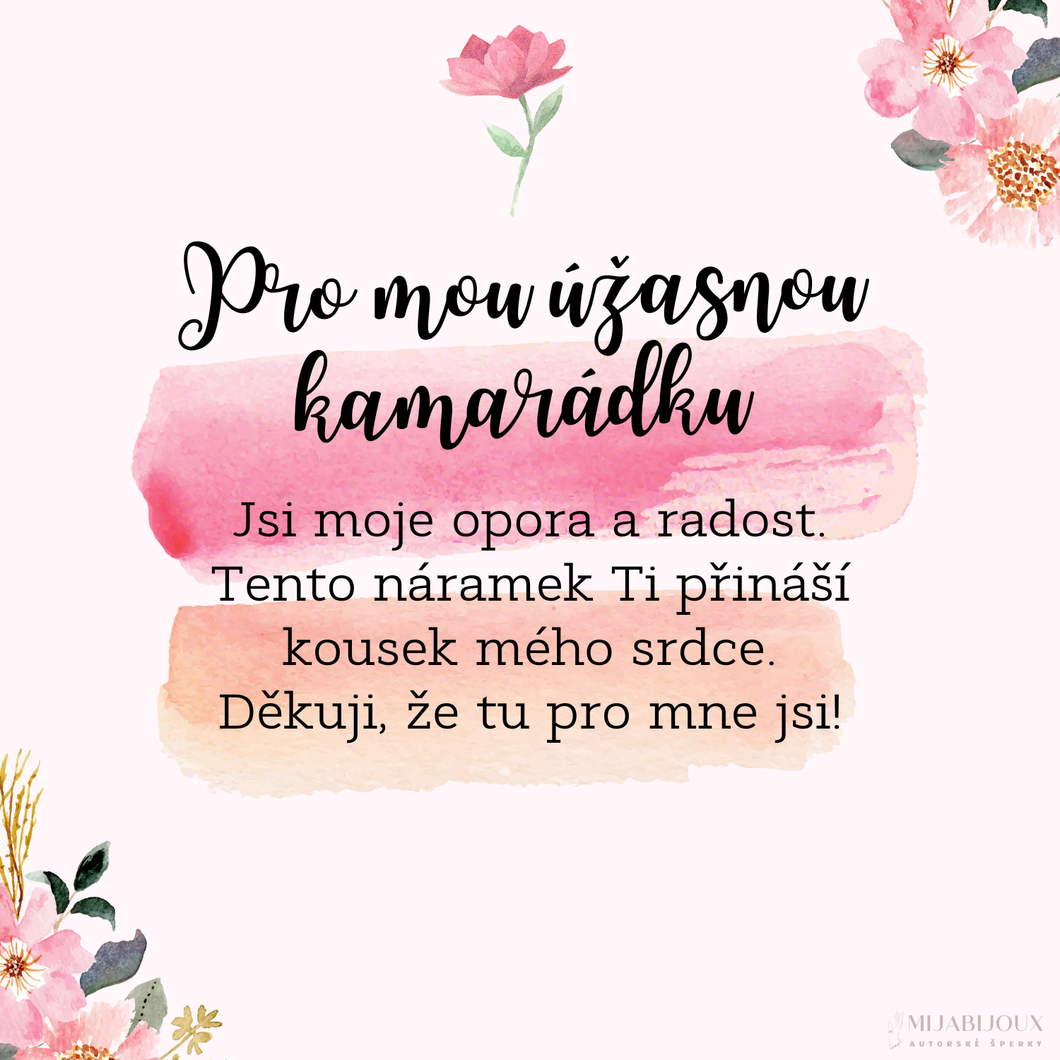 Pro kamarádku 1 - Krabička s věnováním